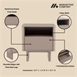Ella Nightstand in Mocha made from Engineered Wood