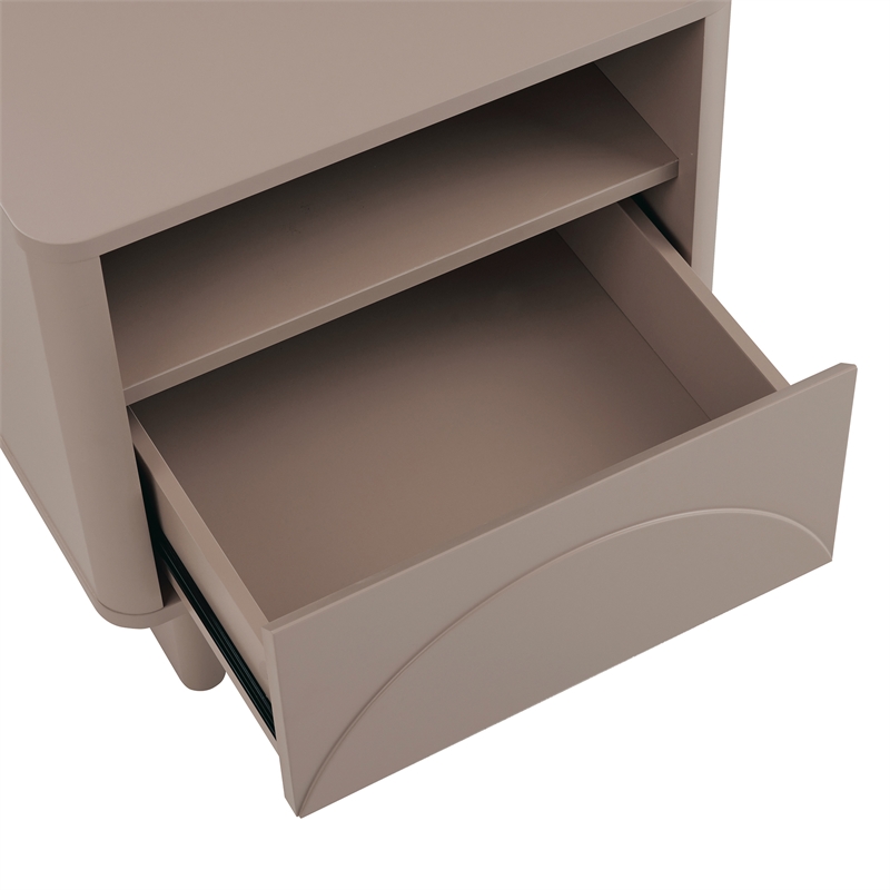 Ella Nightstand in Mocha made from Engineered Wood