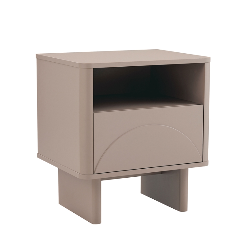 Ella Nightstand in Mocha made from Engineered Wood