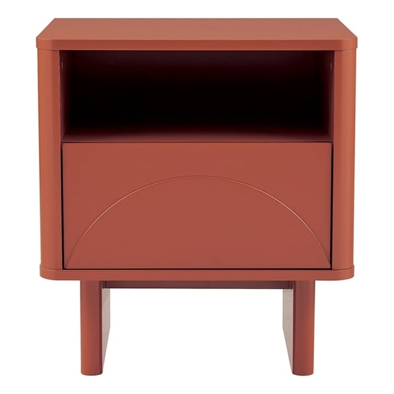 Ella Nightstand in Terracotta made from Engineered Wood