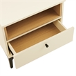 Amara Nightstand in Cream and Natural Oak made from Engineered Wood