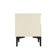 Amara Nightstand in Cream and Natural Oak made from Engineered Wood