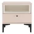 Amara Nightstand in Pale Rose and White made from Engineered Wood