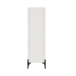 Abbey Decor Glass Cabinet in Maple and Off White made from Engineered Wood
