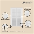Abbey Decor Glass Cabinet in White made from Engineered Wood