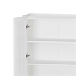 Abbey Decor Glass Cabinet in White made from Engineered Wood