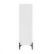 Abbey Decor Glass Cabinet in White made from Engineered Wood