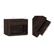 Evelyn Modern 32 Nightstand 2.0 with 1 Full Extension Drawer in Brown