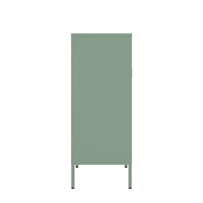 Amelia Modern 31.5 Accent Cabinet with 3 Adjustable Shelves in Green