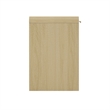 Grace Modern 54 Home Office Desk with 2 Drawers in Natural Oak and Gold