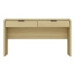 Grace Modern 54 Home Office Desk with 2 Drawers in Natural Oak and Black