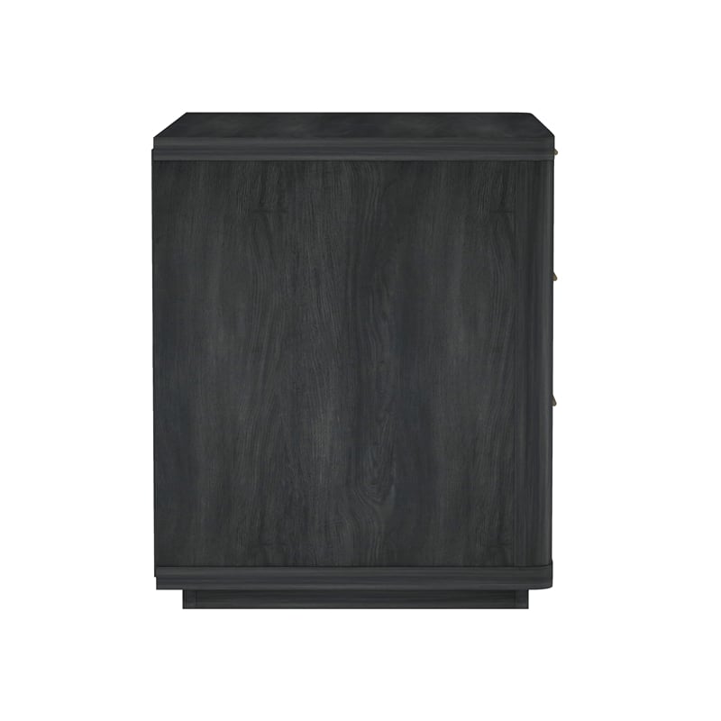 Evelyn Modern 32 Nightstand 4.0 with 3 Full Extension Drawers in Charcoal Grey