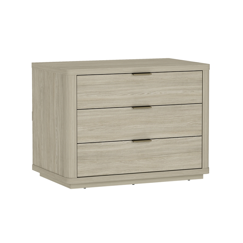 Evelyn Modern 32 Nightstand 4.0 with 3 Full Extension Drawers in Natural