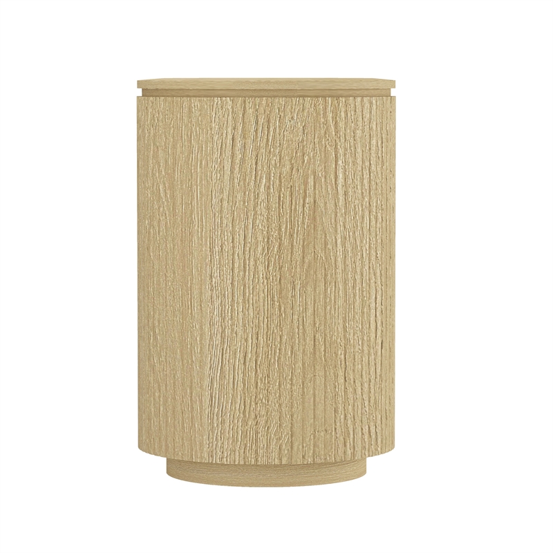Olivia Modern 60 Sideboard with 4 Adjustable Shelves in Natural Oak