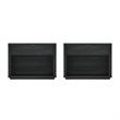 Evelyn Modern 32 Gray Nightstand 2.0 with 2 Full Extension Drawers - Set of 2