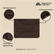 Evelyn Modern 32 Brown Nightstand 4.0 with 6 Full Extension Drawers- Set of 2