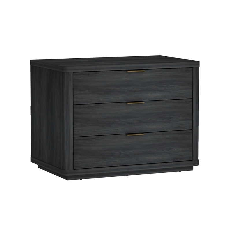 Evelyn Modern 32 Gray Nightstand 4.0 with 6 Full Extension Drawers- Set of 2