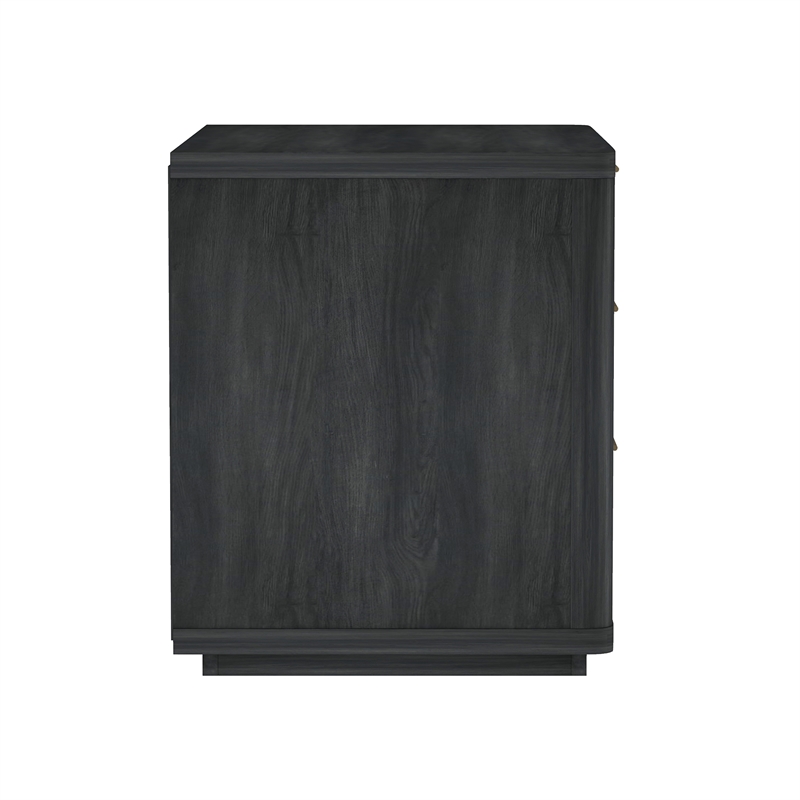 Evelyn Modern 32 Gray Nightstand 4.0 with 6 Full Extension Drawers- Set of 2