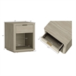 Evelyn Modern Nightstand with Full Extension Drawer in Natural (Set of 2)