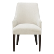 Beever Cream Chenille Dining Armchair with Rubberwood Legs