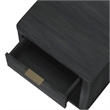 Evelyn Modern Nightstand with 1 Full Extension Drawer in Charcoal Grey