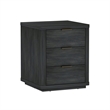 Evelyn Modern Nightstand with 3 Full Extension Drawers in Charcoal Grey