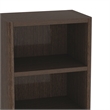 Rivington Modern Open Bookcase in Dark Walnut (5-Shelf) - Set of 3