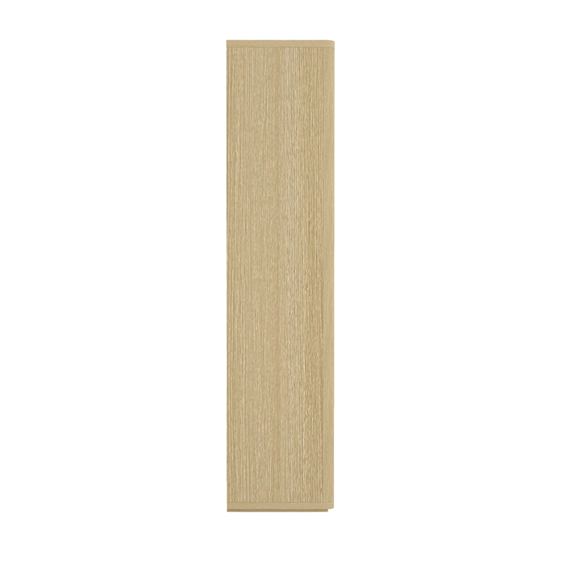 Rivington Modern Bookcase Cabinet in Natural Oak (5-Shelf) - Set of 3