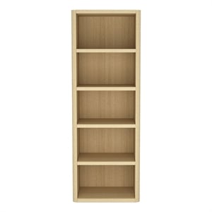 Rivington Modern 28&quot Open Bookcase in Natural Oak (5-Shelf)