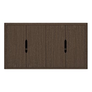 Rivington Modern 60&quot Sideboard in Walnut (4-Shelf)