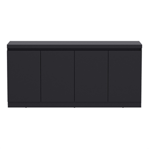 Griffin Modern 62&quot Sideboard in Onyx (6-Shelf)