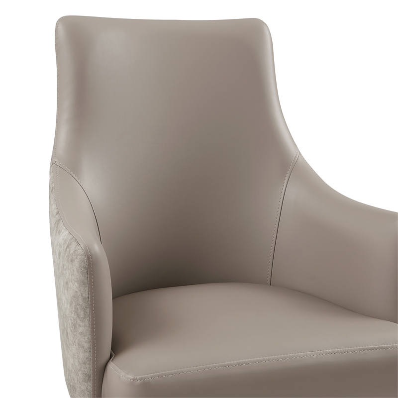 Connie Modern 6-Piece Dining Chair Set in Taupe