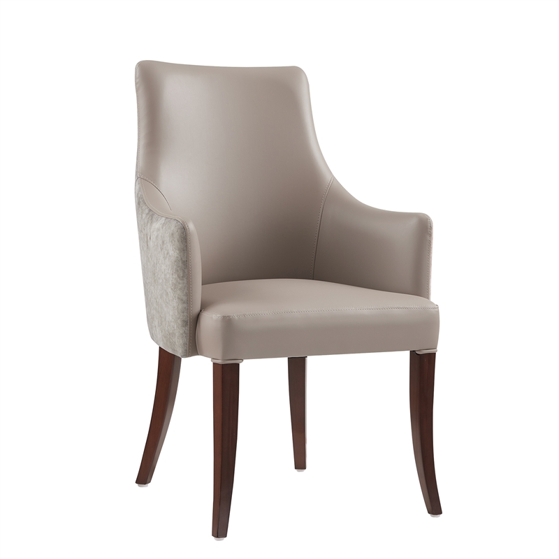 Connie Modern 6-Piece Dining Chair Set in Taupe