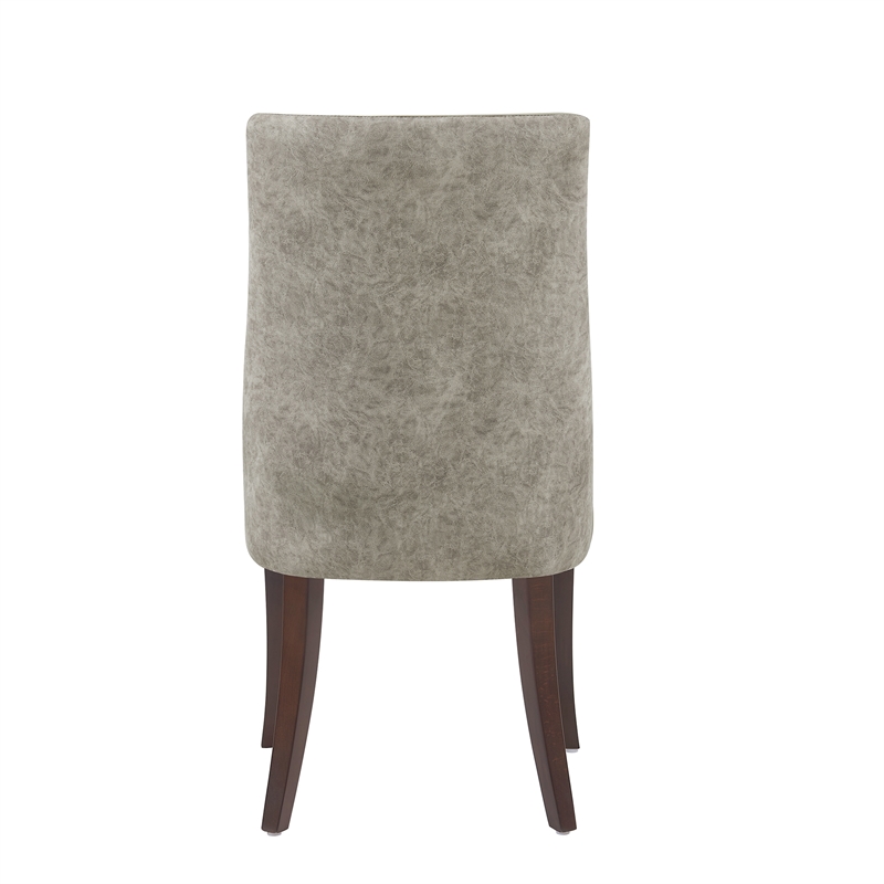 Connie Modern 6-Piece Dining Chair Set in Taupe