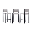 Lennor Mid-Century Modern Boucle Metal Counter Stool in Champagne
