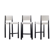 Lennor Mid-Century Modern Boucle Metal Counter Stool in Cream