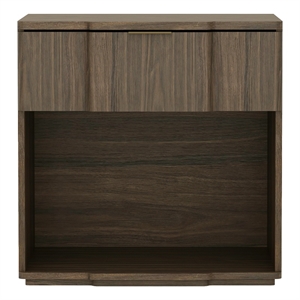 Clive Mid-Century Modern 22&quot Nightstand in Walnut (1-Drawer)