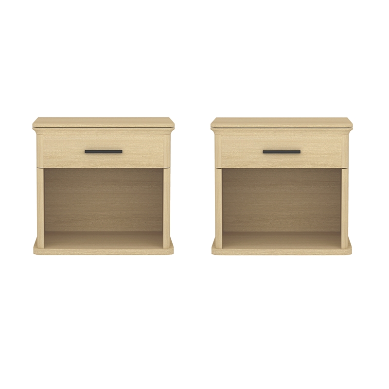 Clifford Traditional Nightstand in Natural Oak (1-Drawer)