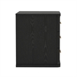 Clifford Traditional Nightstand in Black (3-Drawer)