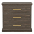 Clifford Traditional Nightstand in Walnut (3-Drawer)