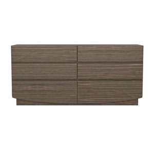 Ardea Contemporary 72&quot Dresser in Walnut (6-Drawer)
