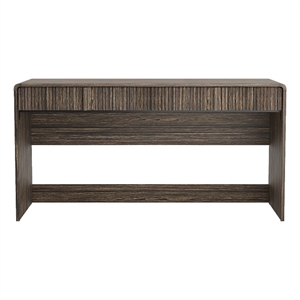 Novara Contemporary 60&quot Writing Desk in Jacobean Walnut (2-Drawer)