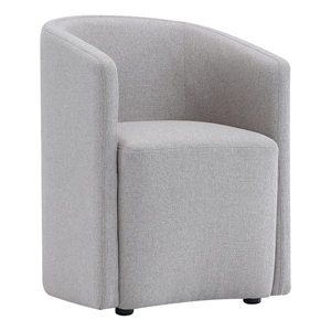 Hearth Contemporary Modern Upholstered Armchair in Light Gray