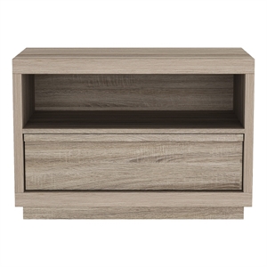 Navis Contemporary 32&quot Nightstand in Natural Oak (1-Drawer)