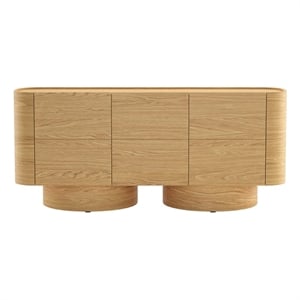 Solis Contemporary 72&quot Solid Wood Sideboard in Natural (3-Door)