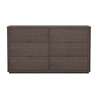 Evelyn Modern 2-Piece Dresser and Nightstand in Brown