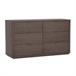 Evelyn Modern 2-Piece Dresser and Nightstand in Brown