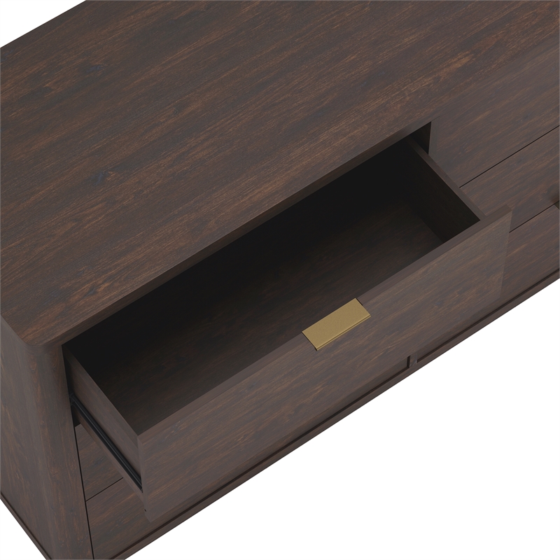Evelyn Modern 2-Piece Dresser and Nightstand in Brown