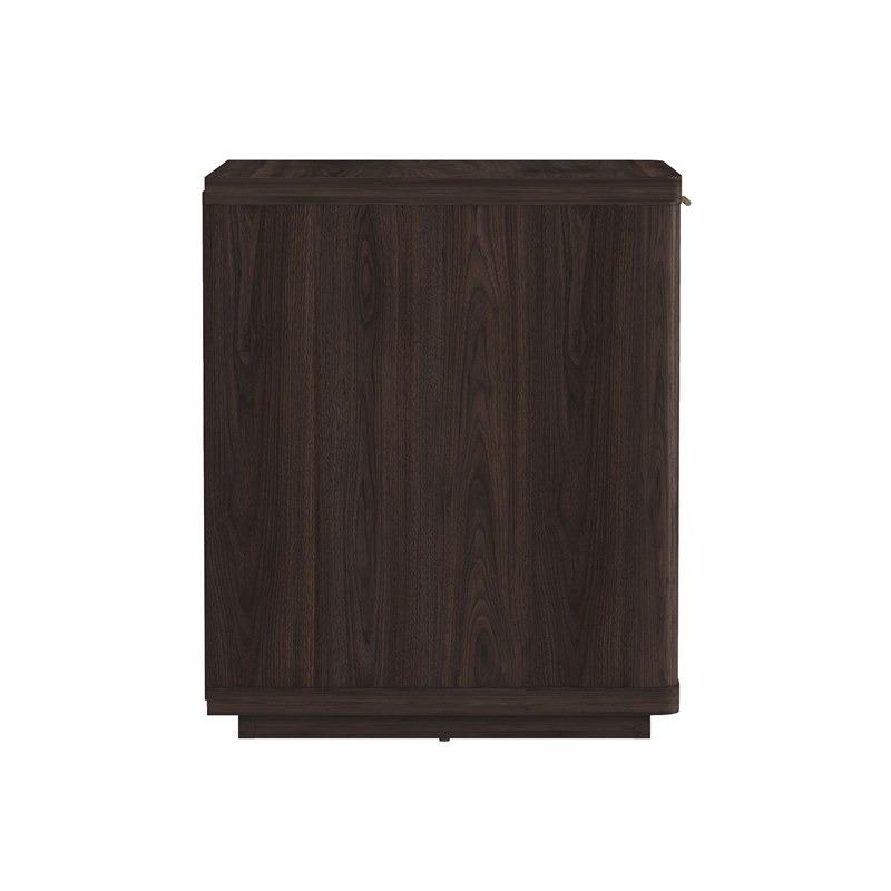 Evelyn Modern 2-Piece Dresser and Nightstand in Brown