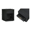 Evelyn Modern 2-Piece Dresser and Nightstand in Charcoal Gray